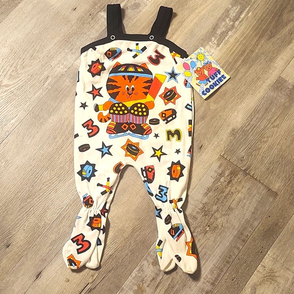 Vintage 0-6 Moths Tuff Cookies Hockey Outfit New